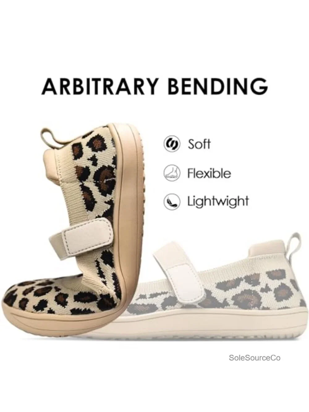 Wide Toe Box Knit Mary Jane Flats for Women, Breathable Ballet Shoes